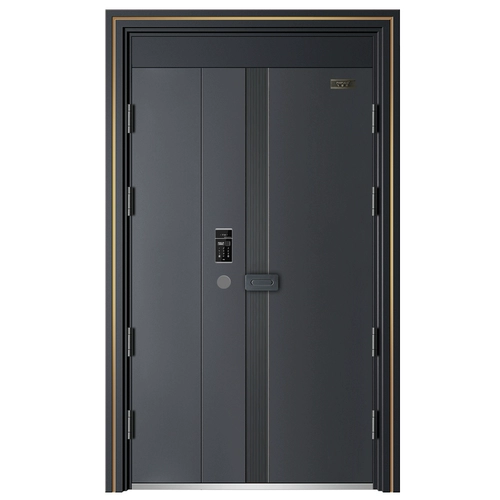 Feipulei -Level Anti -Sheeth Door Doore Home -Leving цинк сплав входной дверь инкрустация отпечатка отпечатков пальцев Дверь безопасности