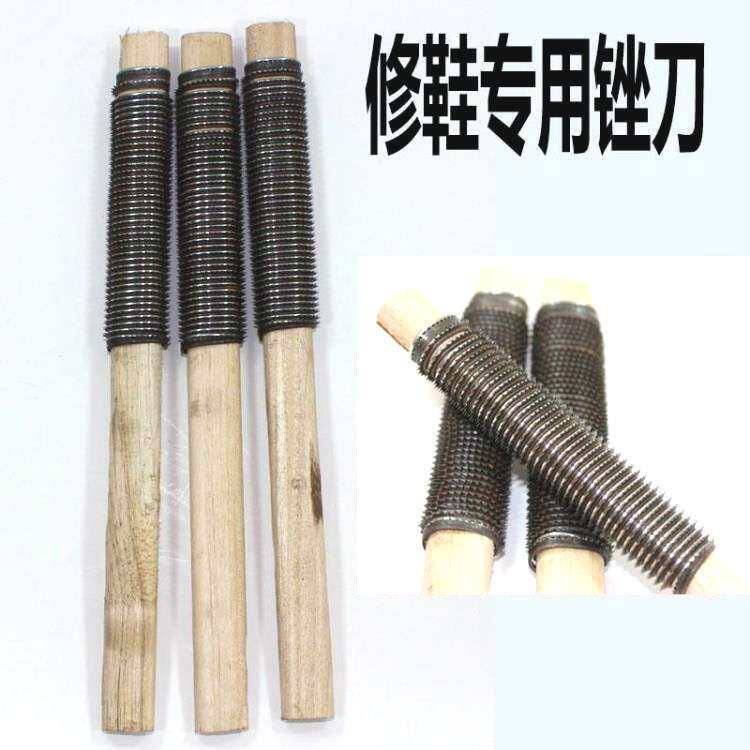 Wooden file beef tendon rubber sole heel pasted with hair file tool shoe repair master repair shoe repair shoe material