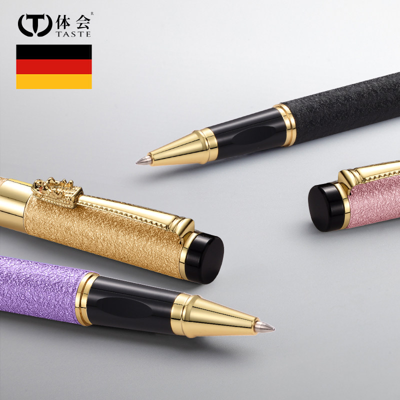 Business high-end men's heavy-handed metal pen barrel carbon neutral orb signature pen lettering private custom LOGO