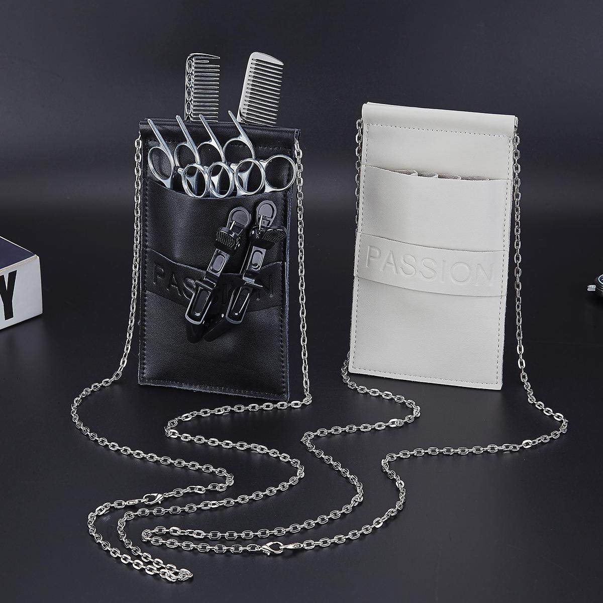 本革製のハサミバッグ、美容師用クロスボディバッグ、ヘアスタイリスト用ツールバッグ、ペット用ハサミバッグ。ファッショナブルでトレンディ。