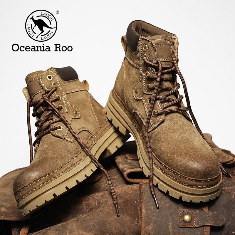 Ботинки Martin; мужские короткие кожаные ботинки в стиле ретро с рисунком ревеня в британском и американском стиле; мужская осенне-зимняя обувь из хлопка с высоким берцем