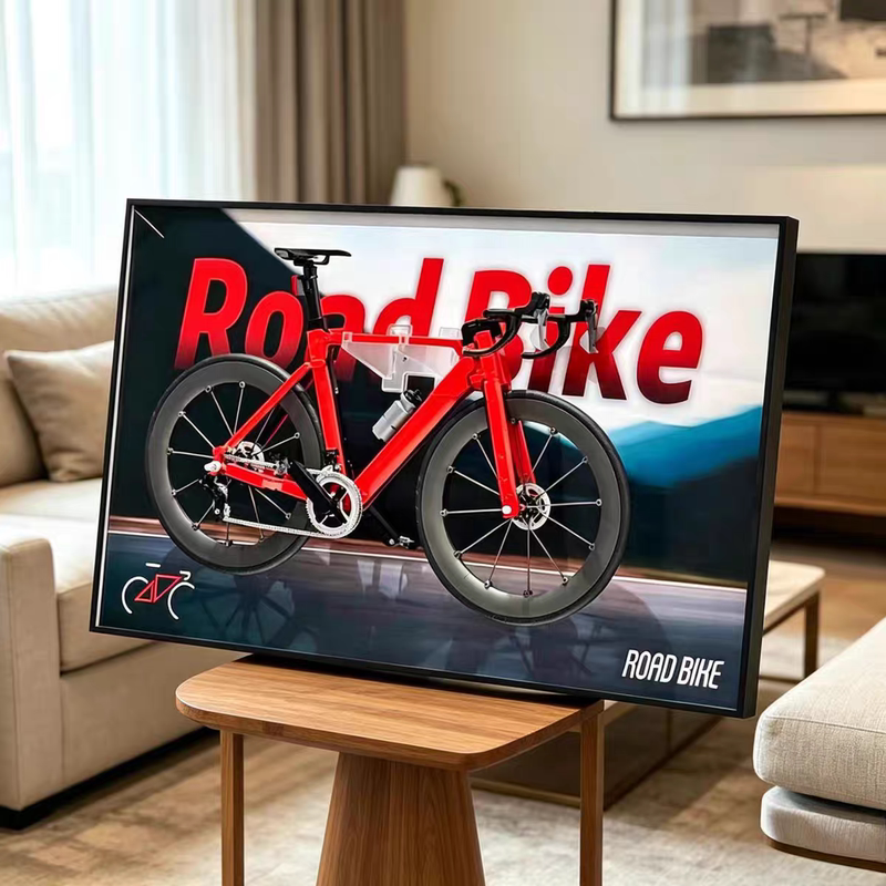 Suitable for High-Quality 11380 Road Bikes, Wall-Mounted Display Frame, Ambient Lighting, Wall-Mounted Frame, Original Design
