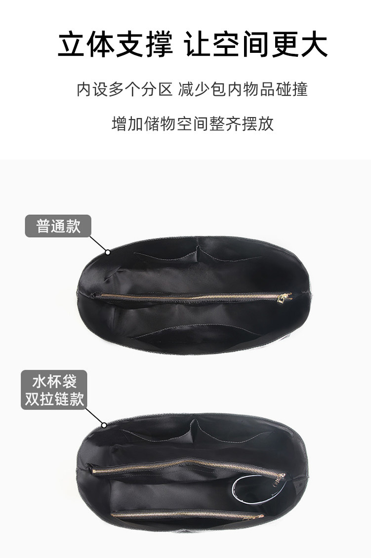 Сумка Сумка бак 适用goyard内胆包杜邦纸hobo狗牙戈雅托特超轻防水整理内衬包中包