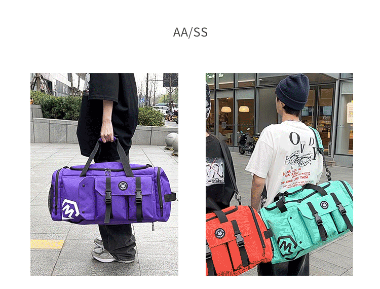 рюкзак 旅行包男款大容量双肩包一包多用短途住宿背包干湿分离训练健身包