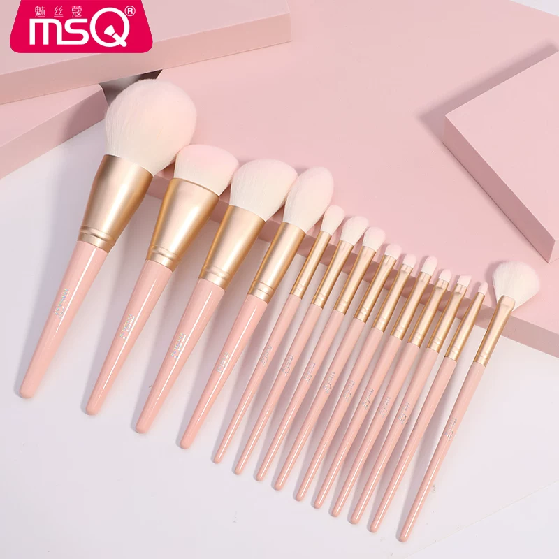 Кисть MSQ/, консилер, румяна для лица, набор, 12 шт, полный комплект