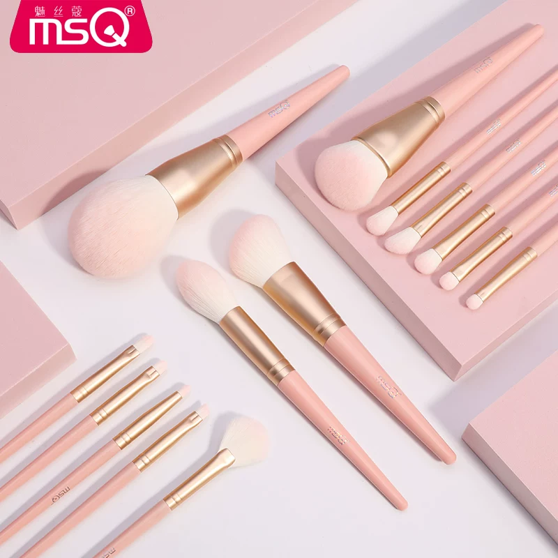 Кисть MSQ/, консилер, румяна для лица, набор, 12 шт, полный комплект