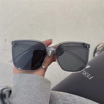 2021 New Big Frame square sunglasses women Black Tide senior sense glasses sun glasses round face big face thin