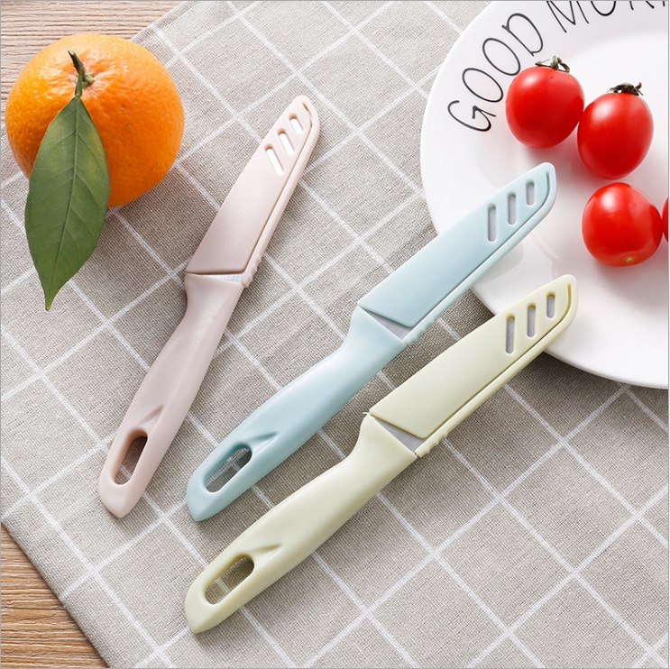 Stainless steel fruit knife home folding portable melon fruit knife kitchen melon and fruit peeler dormitory student peeling knife