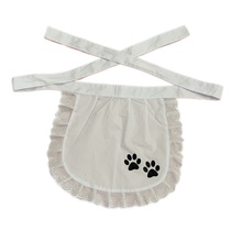 Original cute cat claw maid Chinese girl Lolita soft girl daily solid color apron