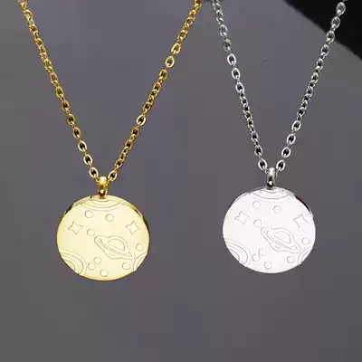 NASA co-name girls neck Tide brand Joker fashion simple hip-hop planet accessories Yi Qianxi same model