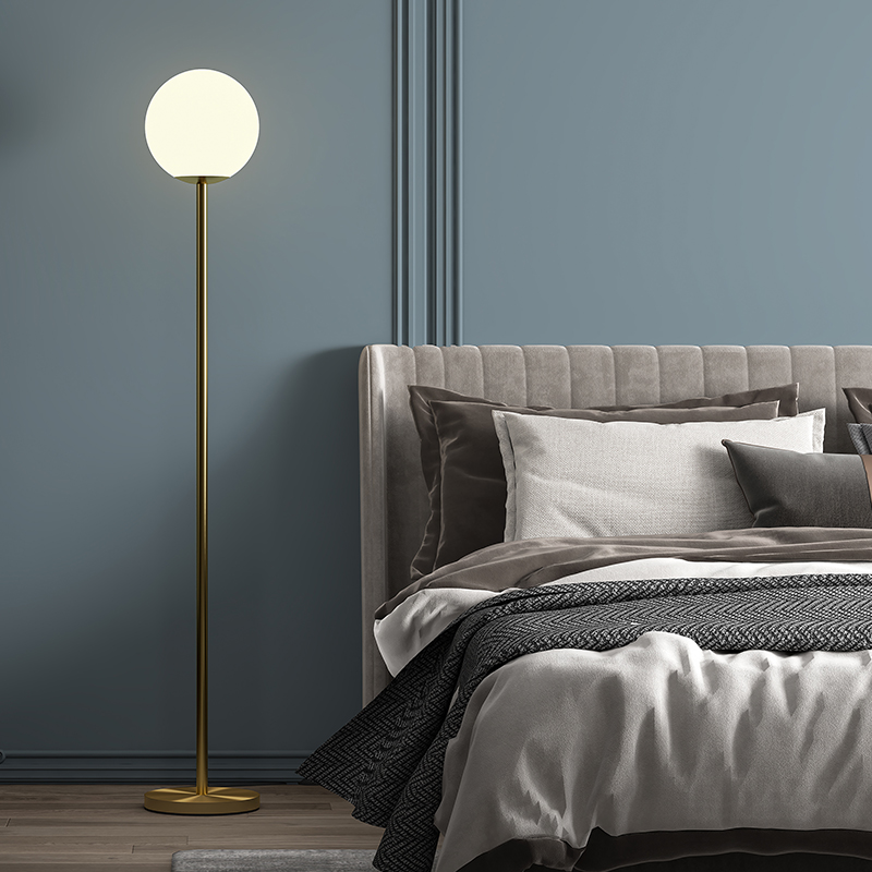 Extremely simple floor lamp living room bedroom modern minimalist upright table light American light lavish sofa bed headlights Book room Read more