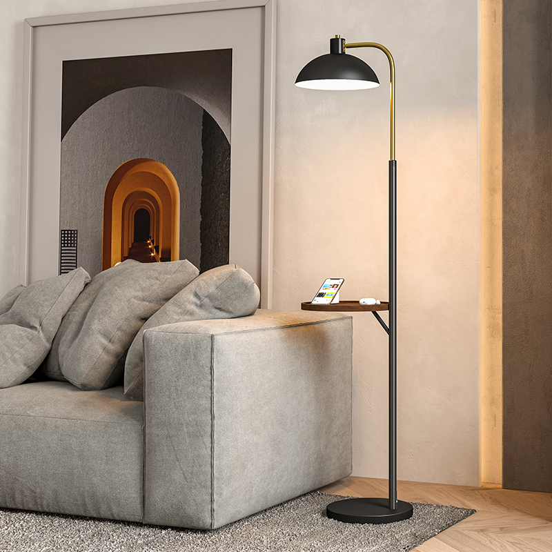 USB Wireless Charging Bedroom Floor Lamp Nordic Minimalist Sky Cat Elf Sofa Side Floor Desk Lamp with Placement Table