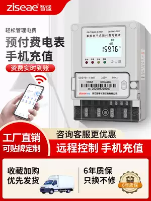 4G remote prepaid meter NB single-phase home smart Internet of things 220V rental room electricity meter wifi meter reading