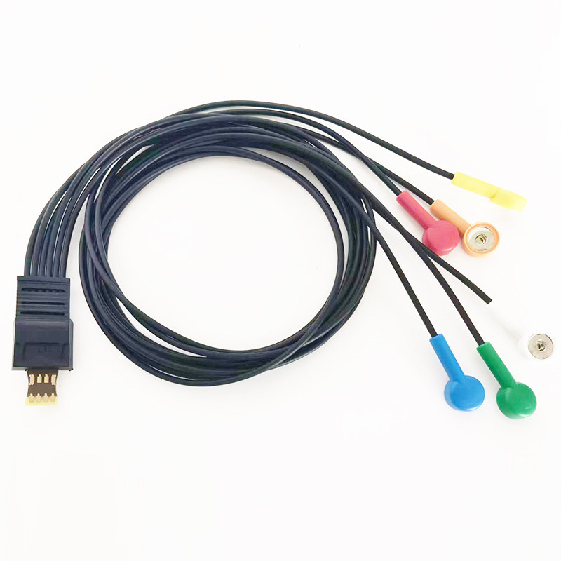 适用席勒 MT-200 MT-101 24H 动态 记录盒 6导心电导联线
