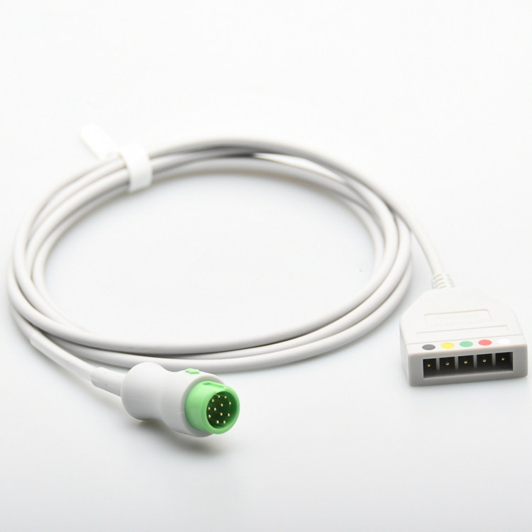 适用迈瑞心电导联线T5 T6 T8 IPM IMEC 邦健PM-900 5导 主电缆