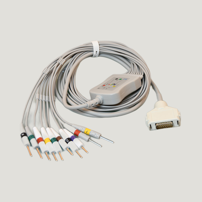 适用福田FukudaFCP-7101/FCP-2155/FX-7402心电图机十二道导联线