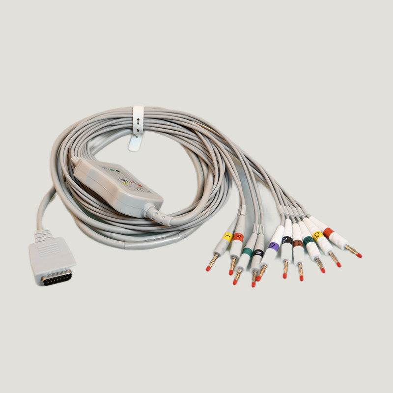 适用上海光电ECG6511/6551/8110P/6353K喜鹊XD7100心电图机导联线
