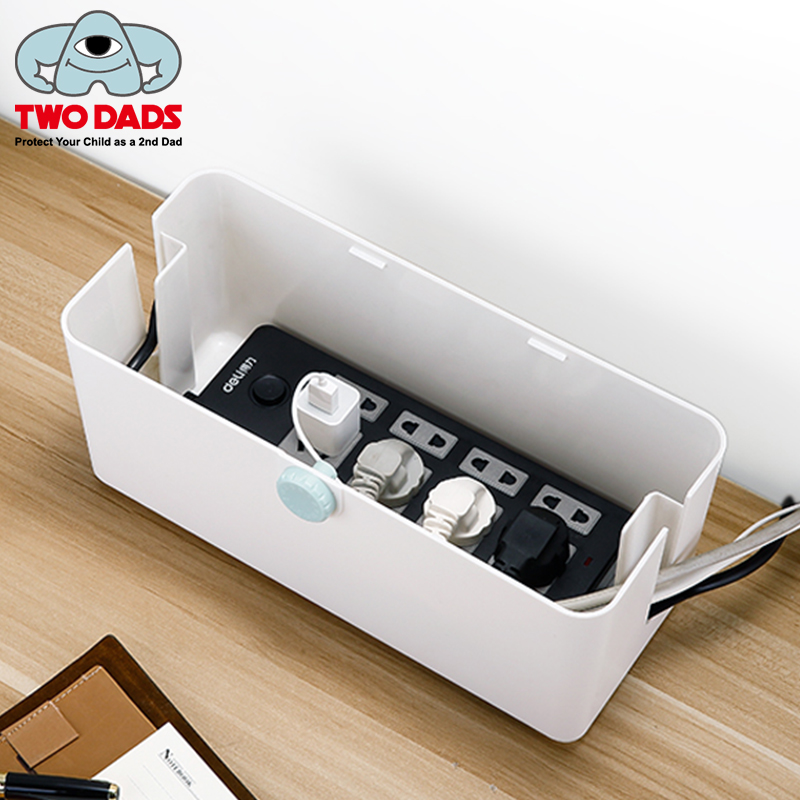 Children's safety multi-function power tow board storage box home creative plug wire hub box