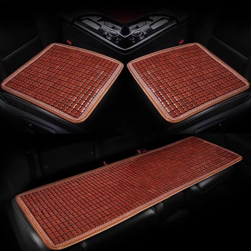 Car Seat Cushion, Summer Cooling Pad, Mahjong Mat, Three-Piece Set, Truck All-Season Universal Seat Cushion, Single-Piece Cooling Bamboo Mat