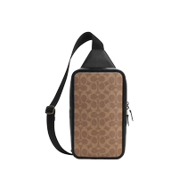 COACH official outlet mens PVC classic presbyopic shoulder crossbody bag chest bag CZ397