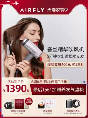 AIRFLY hair dryer silk essence hair care negative ion quick-drying moisturizing household small high-speed hair dryer tube female