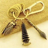 Латунная подвеска для школьников, креативный брелок подходит для мужчин и женщин, подарок на день рождения