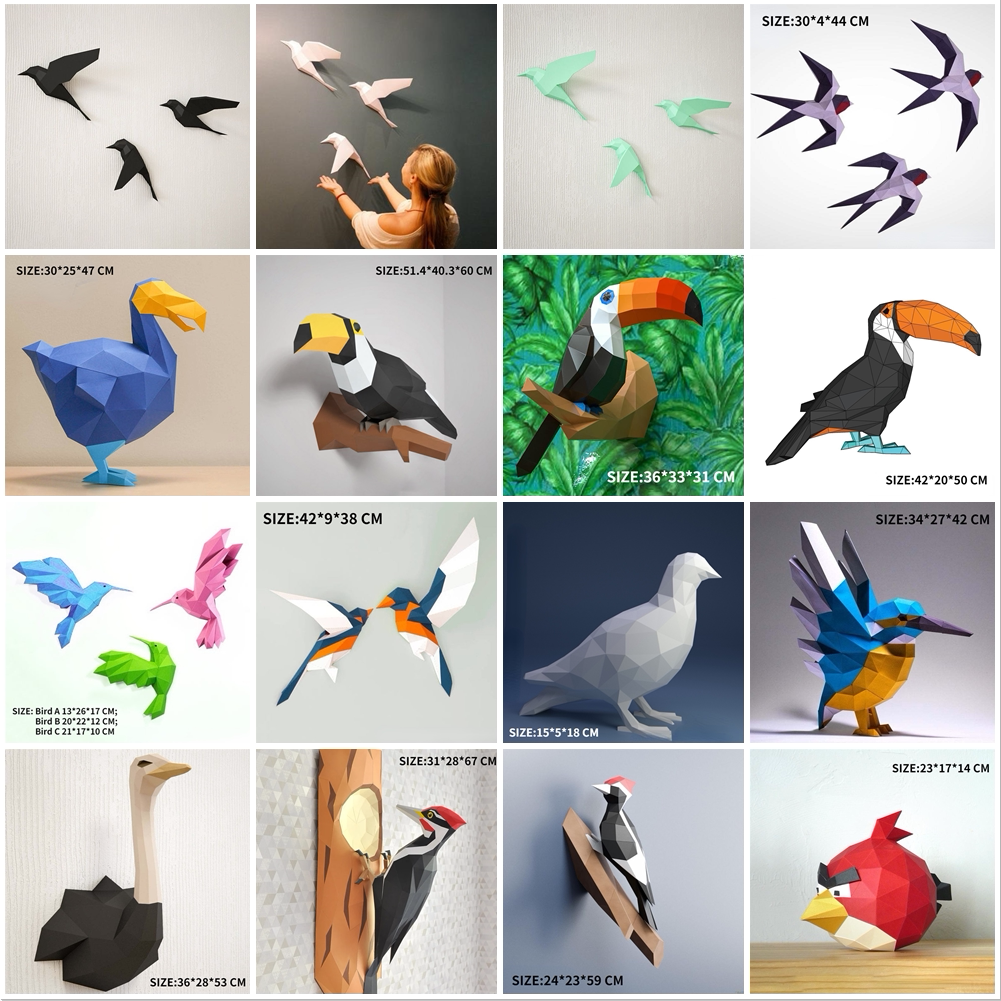 What are the characteristics of bird paper model material packages? who ...