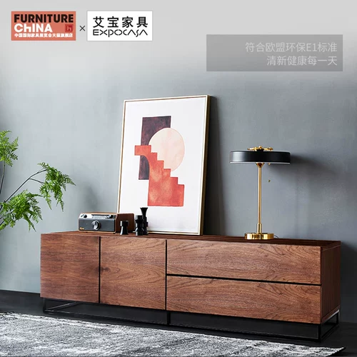 艾宝 Ho Tao Mi Classic Solid Wood TV Light Light Luxury Living Room ТВ -хранение простое шкаф для дикого хранения