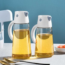  Shao Lingjie Department store glass oil pot automatic lid opening leak-proof non-hanging oil household oil bottle oil tank kitchen seasoning bottle