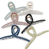 Simple temperament grab clip for womens hair on the back of the head large cross shark clip high-end clip headwear summer
