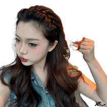 Smiling honey high-end wavy hairband fluffy skull hairpin face wash hair pressure headband hair twister and headgear