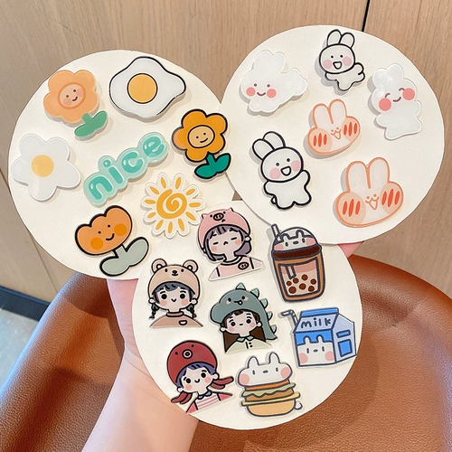 Детская мультяшная милая брошь, японская креативная булавка, аксессуар на рюкзак, акриловый значок