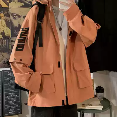 Toilwear jacket jacket men's Spring and Autumn Tide brand loose handsome versatile Ruffian handsome jacket Korean version of the trend casual clothes