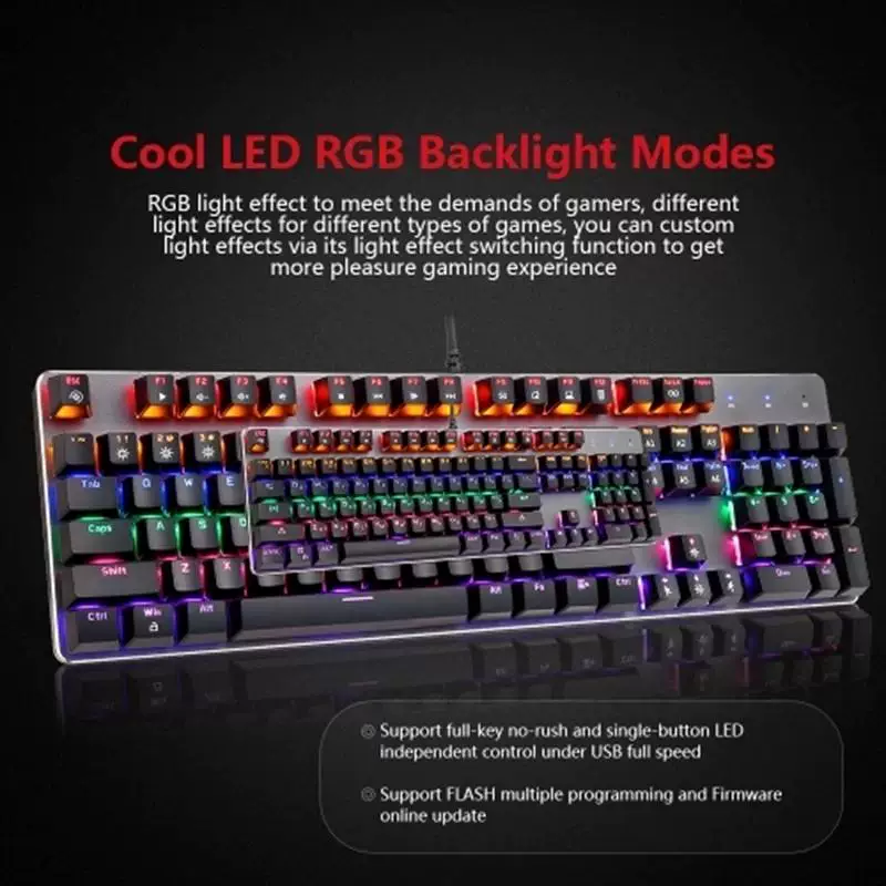 MOTOSPEED K73 смешанная легкая механическая клавиатура с подсветкой RGB Custo