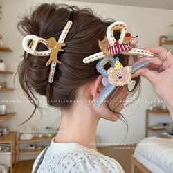 cute Cartoon Puppy Claw Clip for Women Fancy 2025 New arrival Large Hair Clip for Thick Hair Back of Head Shark Clip
