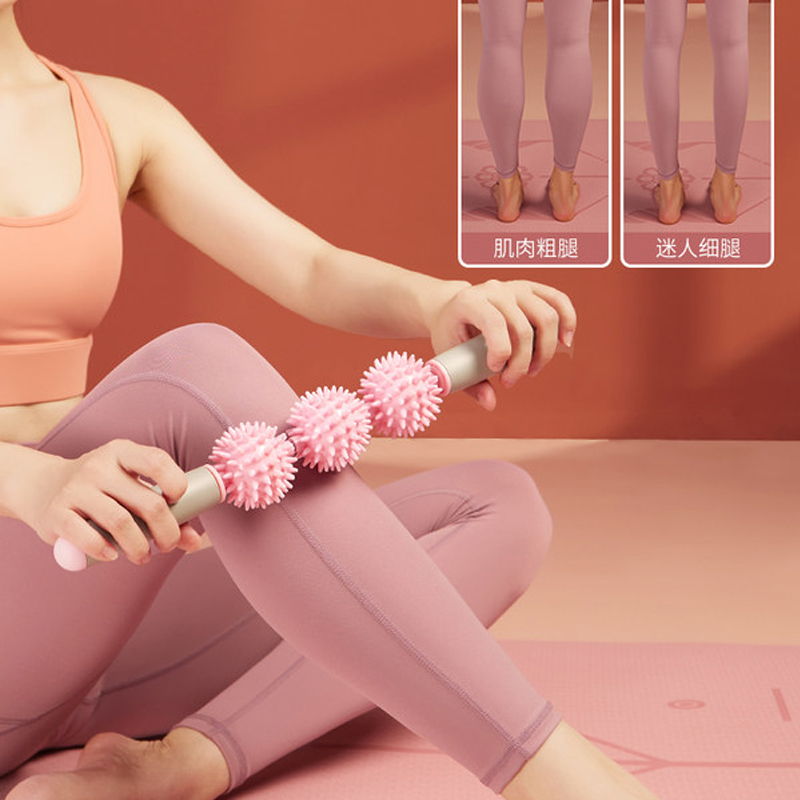Grease Wolf Tooth Stick Massage Roller Muscle Relaxing Lean Small Leg God Instrumental Luang Yoga Assistive Fitness Equipment