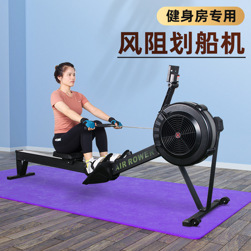 Rowing machine Home Folding Wooded Wind water-blocking Obstructer Muted Smart Gym Special Fitness Equipment