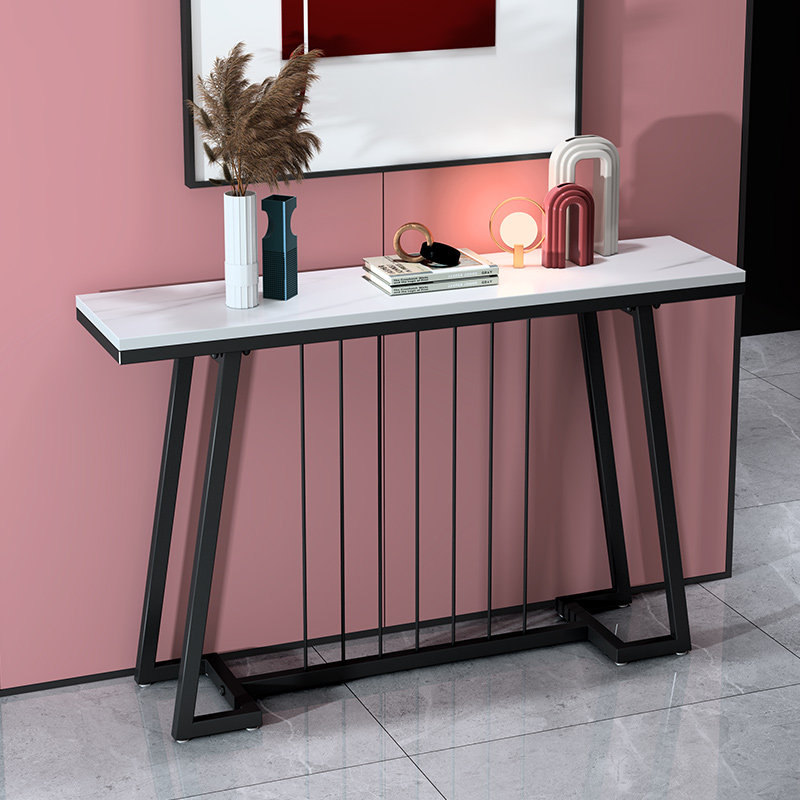 New Chinese Light Luxury Table Simple Modern Rock Mask Cabinet Entry Site Hall Rock Hall Avenue