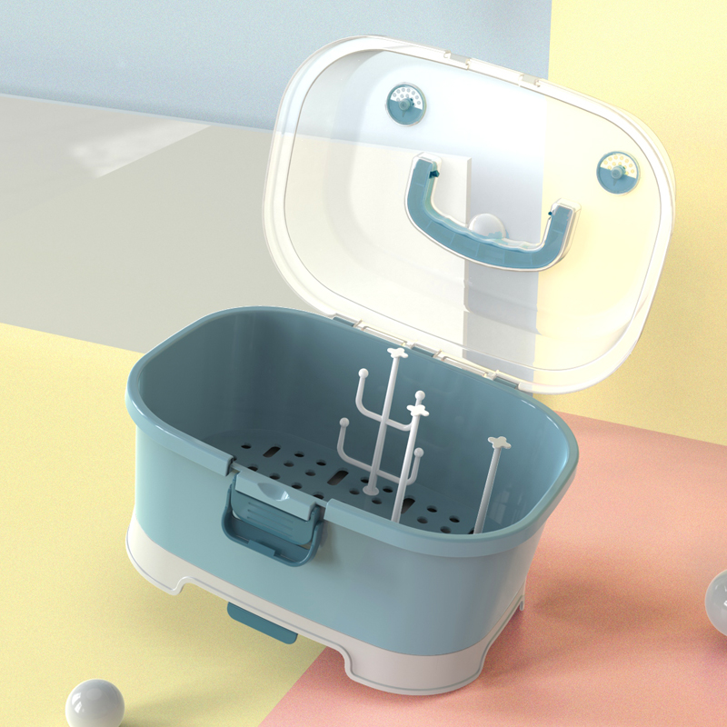 Storage box baby special with cover cutlery bowls chopstick dust-proof containing cabinet drain drying rack baby bottle containing box-Taobao