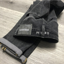 Jeans mens autumn and winter trendy brand harem pants loose trousers slim Korean version of the trend wild high-end mens pants