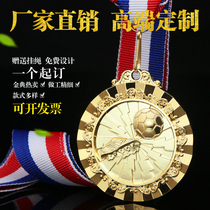 Football match medals Listing custom-made basketball table tennis badminton running bike taekwondo gold medal
