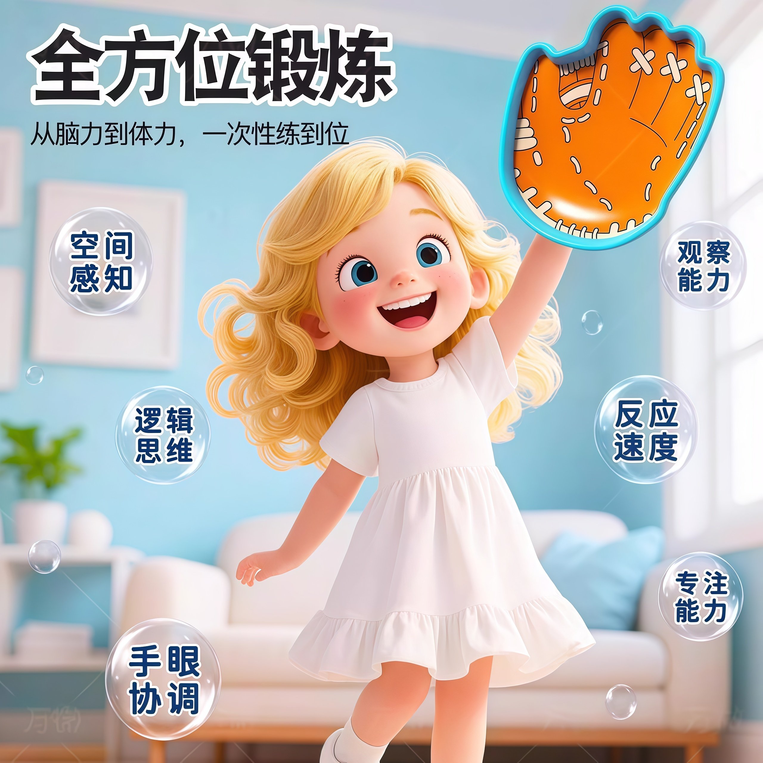 British Children's Suction Cup Toss and Catch Ball, Creative Sticky Palm Ball, Parent-Child Outdoor Camping Toy, Hand-Held Racket Ball