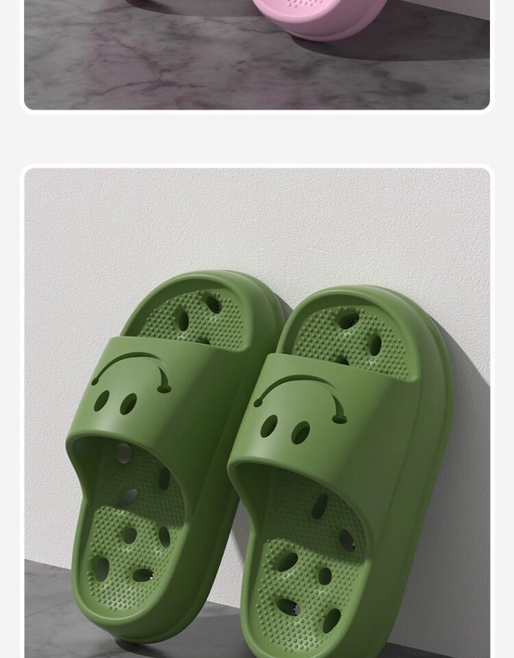 Bathroom Bath Leaking Cut Out Child Kid Slippers — 13