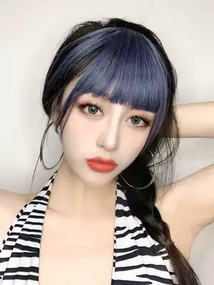 Comic bangs wig female natural invisible jennie Golden bangs dyed wig patch ultra-thin seamless fake bangs