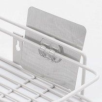 Kitchen Bathroom Iron Art Shelf Stick Hook Wall Free of nails Powerful Stick Hook No marks Mark Hooks Sticked Accessories