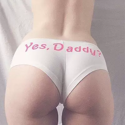 Трусы Yes Daddy с буквой, принтованные женские трусы