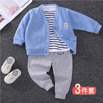 South Korean boys and girls spring and autumn suit foreign style baby children's children's children's clothing handsome cute spring clothes tide