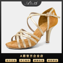 A Ba Latin Shoes 2024 new professional adult soft sole high - end dance shoes in high - heel dance shoes