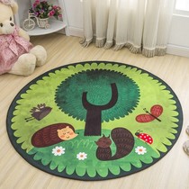 Commodity cartoon floor mat chair home bedroom childrens room bedside cute hanging basket tent washed swivel chair round