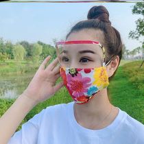 Sunscreen dustproof anti-eye protection mask Kitchen cooking nose and mouth mask Anti-fume Lady cover full face Anti-oil facial mask